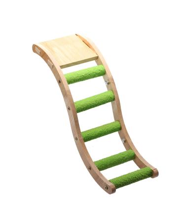 Wharick Wooden Bird Ladder,Budgie Toys,Miniature Bird Cage Accessories,Pet Climbing Toy Log Color Interactive Parrot Climbing Ladder Play Toys for Parakeets,Conures, Macaws, Lovebirds