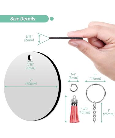 200 PCS Sublimation Blanks Keychains Bulk Set for DIY Craft Making - Buy Online on GoSupps.com