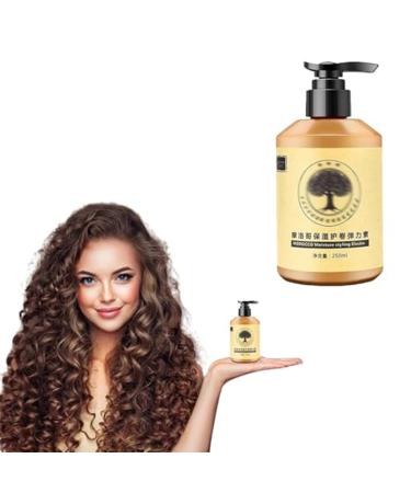 Long-Lasting Styling Moroccan Volume Moisturizing Elasticity Moroccan Hydrating Styling Cream Moroccan Curl Defining Cream Morocco Moisture Styling Elastin 250ml (1 bottle)