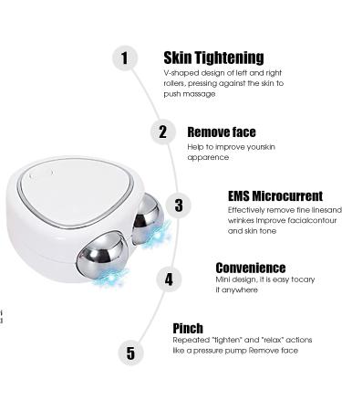2023 New Mini Microcurrent Face Lifting Massager for Skin Tightening Care - Wrinkle Removal Device for Women and Men (White) - Buy Online on GoSupps.com