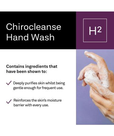 facetheory Chirocleanse Hand Wash H2 - Natural Hand Soap Formulated with Aloe Vera and PENTAVITIN Sensitive Hand Wash Vegan & Cruelty-Free Made in UK | 200ml - Buy Online on GoSupps.com