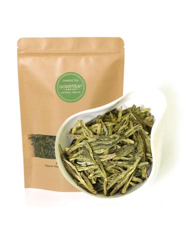 GOARTEA Th Vert - 100g (3.5 Oz) Premium West Lake Xihu Long Jing Longjing Th Vert Dragon Well Spring Loose Leaf Chinese Green Tea