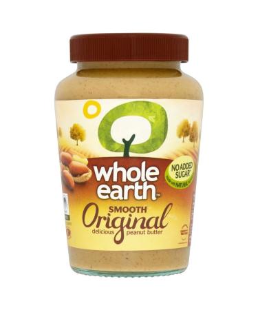 Whole Earth Whole Earth Smooth Peanut Butter No Added Sugar (454g) - Pack of 6