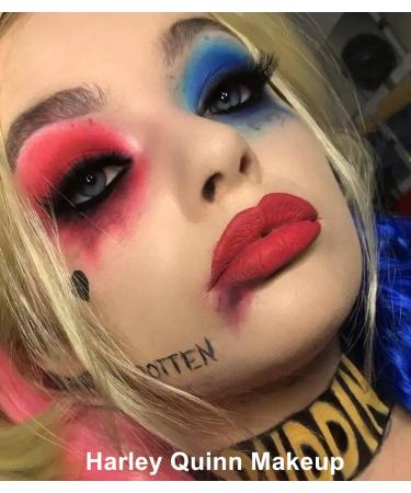 Mysense Face Paint Kit - Eye Black Sticks - Cream Body Paint Sticks for Halloween Costume - SFX Harley Quinn - Set of 3 (Red, Blue, Black) - Buy Online on GoSupps.com