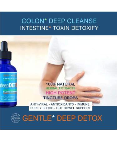 DeepDetox 2oz Plant-Based Cleanse & Detox Support | Liver & Gut Health | Natural Herbal Fibers | Vegan Liquid Supplement - Buy Online on GoSupps.com