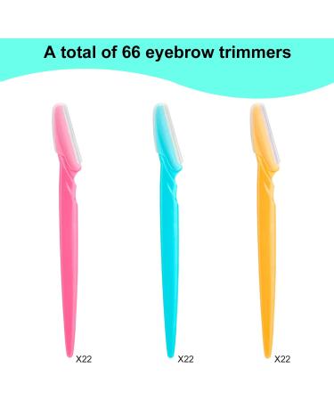 66PCS Eyebrow and Face Razor Set for Men and Women - Hair Trimmer and Shaver with Protective Cover - Safe and Easy-to-Use - Buy Online on GoSupps.com