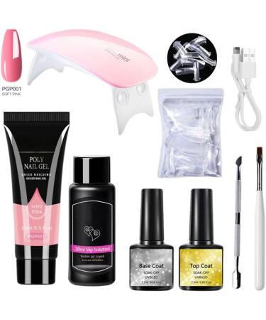 LOUMMRCY PolyGel Nail Kit All-in-One Starter Set for Nail Extensions & Art | 8 Pieces French Nail DIY Kit for Beginners & Home Manicure - Buy Online on GoSupps.com