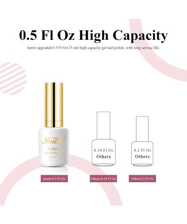 Imiti Beige Glitter Gel Nail Polish 15ml - Soak Off LED UV Shimmering Sparkle | DIY Nail Art Kit for Women & Girls - Buy Online on GoSupps.com