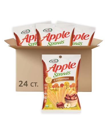 Sensible Portions Apple Straws Cinnamon Snack Size 1 Oz (Pack of 24)