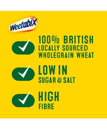 Wholegrain Wheat Biscuits Bundle which Contains Weetabix Cereal 24 Per Pack - Pack of 2 with Grocery List Card - Buy Online on GoSupps.com