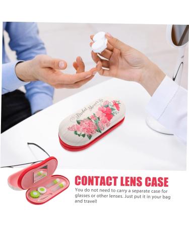 Shop Solustrie Double-Lodged Portable Glasses Case - Travel Accessory for Vacation & Lenses | Stylish & Functional Double Glasses Holder - Buy Online on GoSupps.com