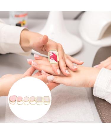 SOIMISS Lot de 6 Palettes de M lange pour Nail Art en R sine Blanche et Color e Anneaux Ajustables pour Vernis et Gel Outil Pratique pour Maquillage Professionnel et Usage Domestique - Buy Online on GoSupps.com