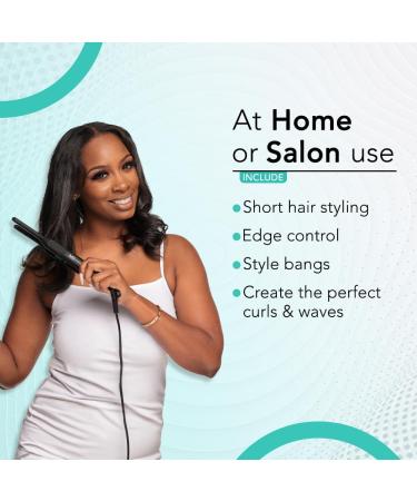 MII PIXI 0.4 Ceramic Flat Iron - Professional Hair Styling Tool for Silky Snag-Free Styles | Automatic Shut-Off | Perfect for All Hair Types - International Shipping Available - Buy Online on GoSupps.com