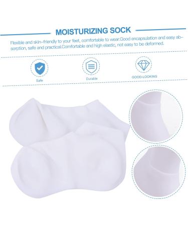 Ipetboom 1 Pair Protective Socks Silicone Socks Heel Socks Gel Socks for Cracked Feet Moisturizing Stocking Practical Design Lotion Socks Heels Socks Whitening Sebs Miss High Heel - Buy Online on GoSupps.com