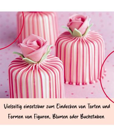 Buy Ruf Fondant White - Vegan Gluten-Free Palm Oil-Free Modeling Fondant for Cakes & Figures | 500g XL - Buy Online on GoSupps.com