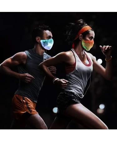 LED Light Up Face Mask - Cool Luminous Glowing Costume for Rave Party Festival & Dance Gifts - Buy Online on GoSupps.com