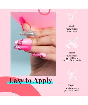 Beetles Gel Nail Polish in Electric Pink - 0.5 fl.Oz - Summer Pink Nails - Soak Off UV LED Gel Polish - Gift for Girls - Buy Online on GoSupps.com