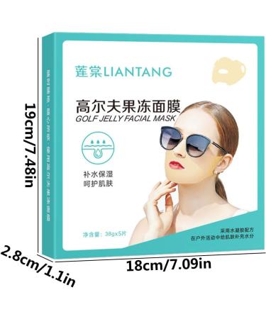 Kasmole Golf UV Facial Plaster | 5-Piece Jelly Face Mask | Sun Protection Cooling Patch for Golf & Outdoor Sports - Buy Online on GoSupps.com