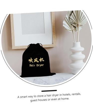 1pc Hair Dryer Storage Bag Travel Hanging Bag 30x26cm Black - Buy Online on GoSupps.com