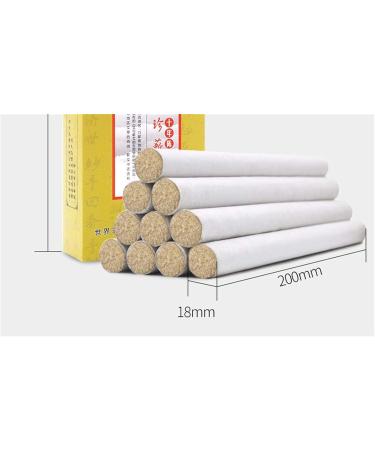 Premium Smokeless Moxa Cone Rolls - 10 Years Chen Ai Sticks for Moxibustion Care - 10 Pack - Buy Online on GoSupps.com
