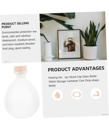 MAGICLULU Mini Perfumes 1pc Glass Bottle Dropper Bottle Wooden Filling DIY Cork Bottle - Buy Online on GoSupps.com