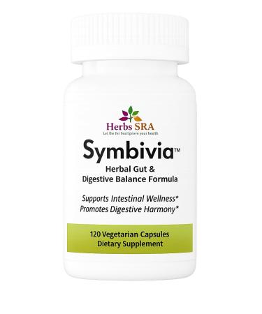 Herbs SRA Symbivia Active Digestive Support Herbal Formula for Gut Balance Energy & Daily Wellness Papaya Seed Wormwood Clove Neem Black Walnut Cleanse for Humans 120 Veg Capsules