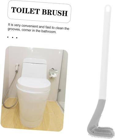 Solustre Golf Toilet Brush - Limestone Remover & Bathroom Cleaning Tool | No Punching White TPR - Buy Online on GoSupps.com