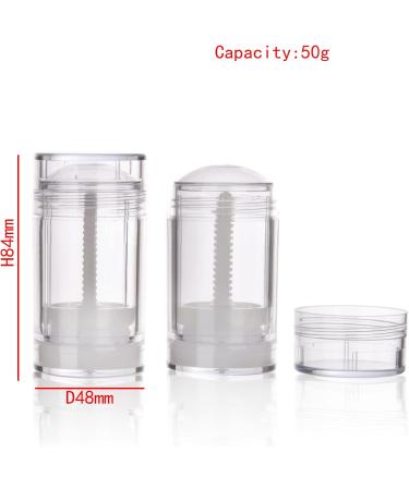 COSIDEA 4pcs Black Round empty 50g / 1.67OZ deodorant containers Bottom Filling large twist up tubes for hair wax chapstick bottle 50g/1.67oz Black - Buy Online on GoSupps.com