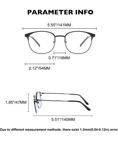 QECEPEI Retro Semi-Rimless Round Blue Light Blocking Glasses - Horn-Rimmed Nerd Clear Lens for Computer & Gaming - Stylish Shiny Gold - Buy Online on GoSupps.com