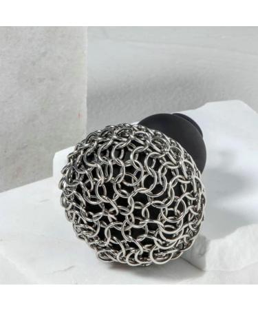 Facesunny Cast Iron Chainmail Scrubber Cast Iron Skillet Cleaner for Fry Pan Cleaner Cast Iron Skillet Cleaner Chain Red - Buy Online on GoSupps.com