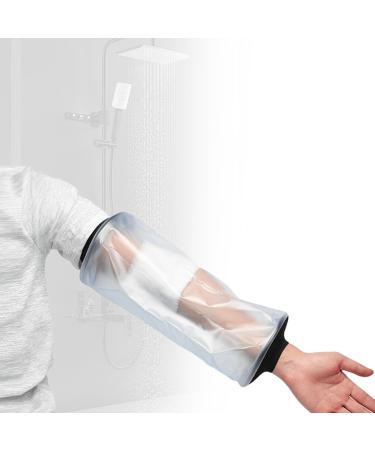 Waterproof Arm Cover for Shower 30cmx22cm Waterproof Cast Cover Arm Reusable and Soft Plaster Cast Waterproof Cover Arm for Bandages Plasters Waterproof Hand Cover for Shower For Adult Kids