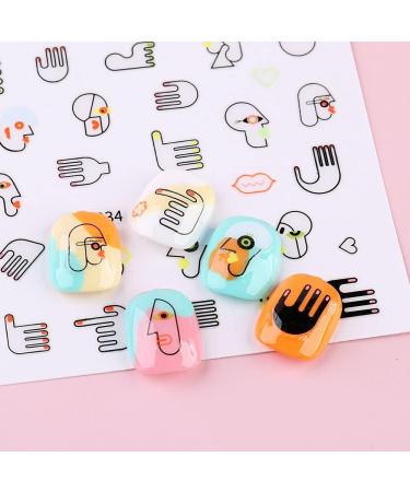 Nails Decorations Sliders Decals Self-adhesive Abstract Cute Cartoon Nail Stickers 3D(DP3335) - Buy Online on GoSupps.com