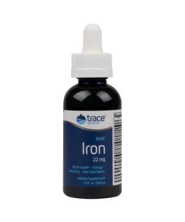 Trace Minerals | Liquid Ionic Iron Dietary Supplement Drops | 22 mg Iron Supports Cognitive Function Energy Immune System | 1.9 fl oz 46 Servings - Buy Online on GoSupps.com