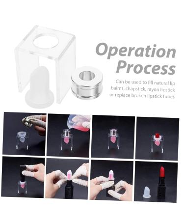 Mikinona Silicone Lipstick Mold Set - DIY Lipstick Making Kit & Makeup Tools | Cosmetic Lip Balm Mould | Perfect for Custom Lipsticks - 4.5x3cm - Buy Online on GoSupps.com