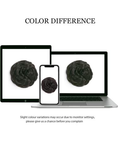 BUYOGET Messy Bun Hair Pieces For Women Hair Bun Extension Updo Curly Messy Bun Donut Hair Chignons Scrunchie Dark Brown - Buy Online on GoSupps.com