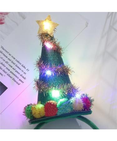TQUXNGA LED Christmas Tree Shape Headbands Headwear LED Hair Hoop for Christmas Headpiece Fancy Dress Party Supplies Green - Buy Online on GoSupps.com