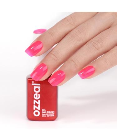 Ozzeal Jelly Gel Nail Polish 15ML Hot Pink Jelly Nail Polish Gel Translucent Sheer Spring Summer Nail Gel Polish Soak off UV LED Light for Nail Art DIY Manicure Jelly-hot Pink - Buy Online on GoSupps.com