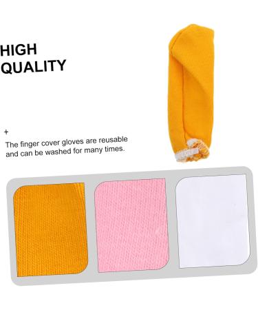FRCOLOR 120 Pcs Pure Cotton Finger Cots - Reusable Finger Protectors for Cut and Injury Prevention | International Shipping Available - Buy Online on GoSupps.com