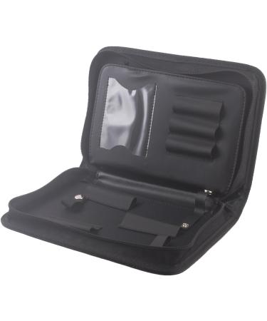 Large Black Checkered Hair Tools Bag - Salon Hairdresser Barber Scissors Pouch in PU Leather - Buy Online on GoSupps.com