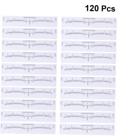 Balacoo Disposable Gauge 120pcs Tools Makeup Sticker Disposable Eyebrow Measurement Design for Shaping Ruler - Buy Online on GoSupps.com