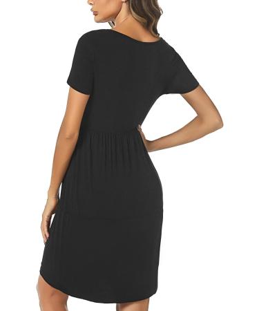 Irdcomps Women's Maternity Nightdress for Breastfeeding & Pregnancy - Short Sleeve Labour Loungewear - Hospital Approved - Size S - Buy Online on GoSupps.com