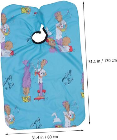 DOITOOL Children's Hair Cutting Cloth Toddler Shawl Hair Dye Pongee Material - Buy Online on GoSupps.com