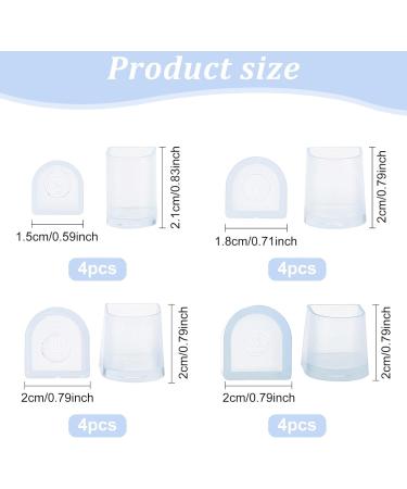 8 Pairs of Clear High Heel Protectors - Wedding Shoe Sink Stoppers in 4 Sizes for Women - Buy Online on GoSupps.com