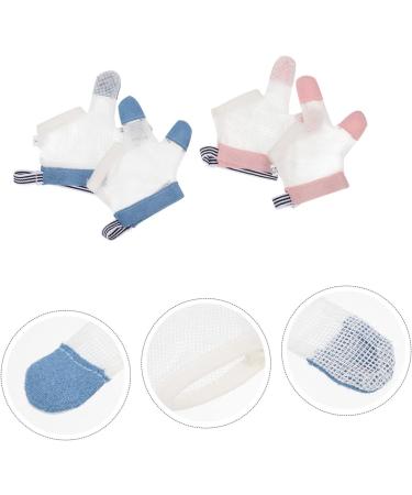 2 Pairs Healeved Ring Biting Gloves for Children | Thumb Protector & Finger Sucking Stop Gloves | Baby Supply - Buy Online on GoSupps.com