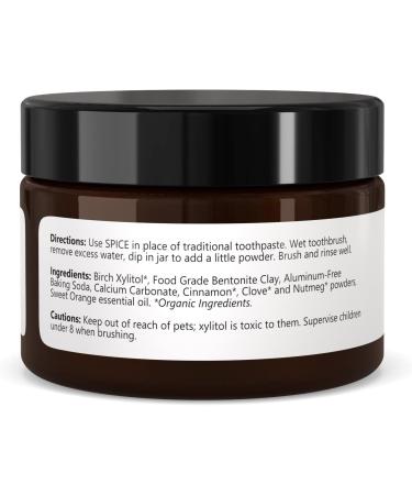 Isabella s Clearly Spice Remineralizing Tooth Powder | Teeth Whitening Natural Toothpaste Fluoride Free for Adults Kids Sensitive Teeth & Gums | Xylitol Baking Soda Clay Calcium Cinnamon Clove - Buy Online on GoSupps.com