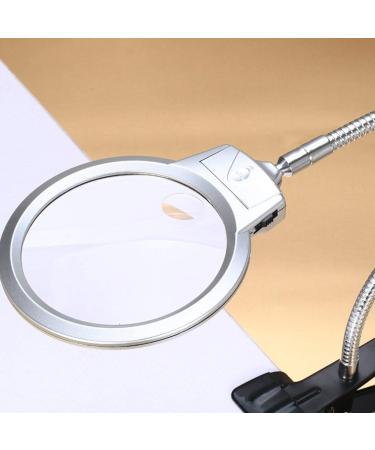 Desktop Lighting Magnifying Glass Magnifying Glass Reading Magnifying Glass Metal Hose LED Lighting top Desktop Magnifying Glass with Clip Magnifying Glass 360 no Dead Angle Rotating Head Made in - Buy Online on GoSupps.com