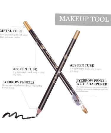 MUSISALY 8pcs Eyebrow Makeup Pencil Wooden Waterproof Eyebrow Pencils Makeup Pencils 1 count (Pack of 1) Coffee - Buy Online on GoSupps.com