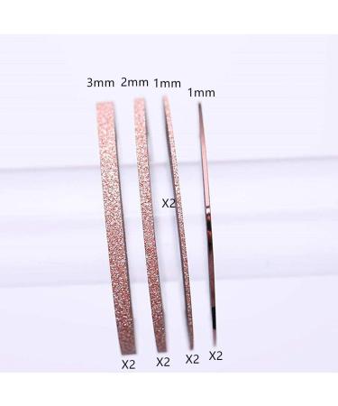Rose Gold Matte Nail Striping Tape - 8 Rolls for DIY Nail Art Decor - Buy Online on GoSupps.com