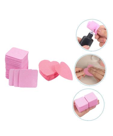 VILLFUL 400 Sheets Janitorial Supplies Clean Wipes Gel for Nails Nail Supplies Glue for Eyelashes Paint Stripper Gel Nail Gel Glue Wipes Lash Extensions Travel Size Heart-Shaped Cotton - Buy Online on GoSupps.com