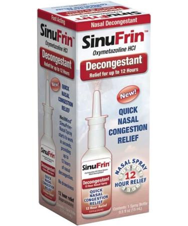 SINUFRIN Nasal Spray Decongestant 15ml - Pack of 2 - Buy Online on GoSupps.com